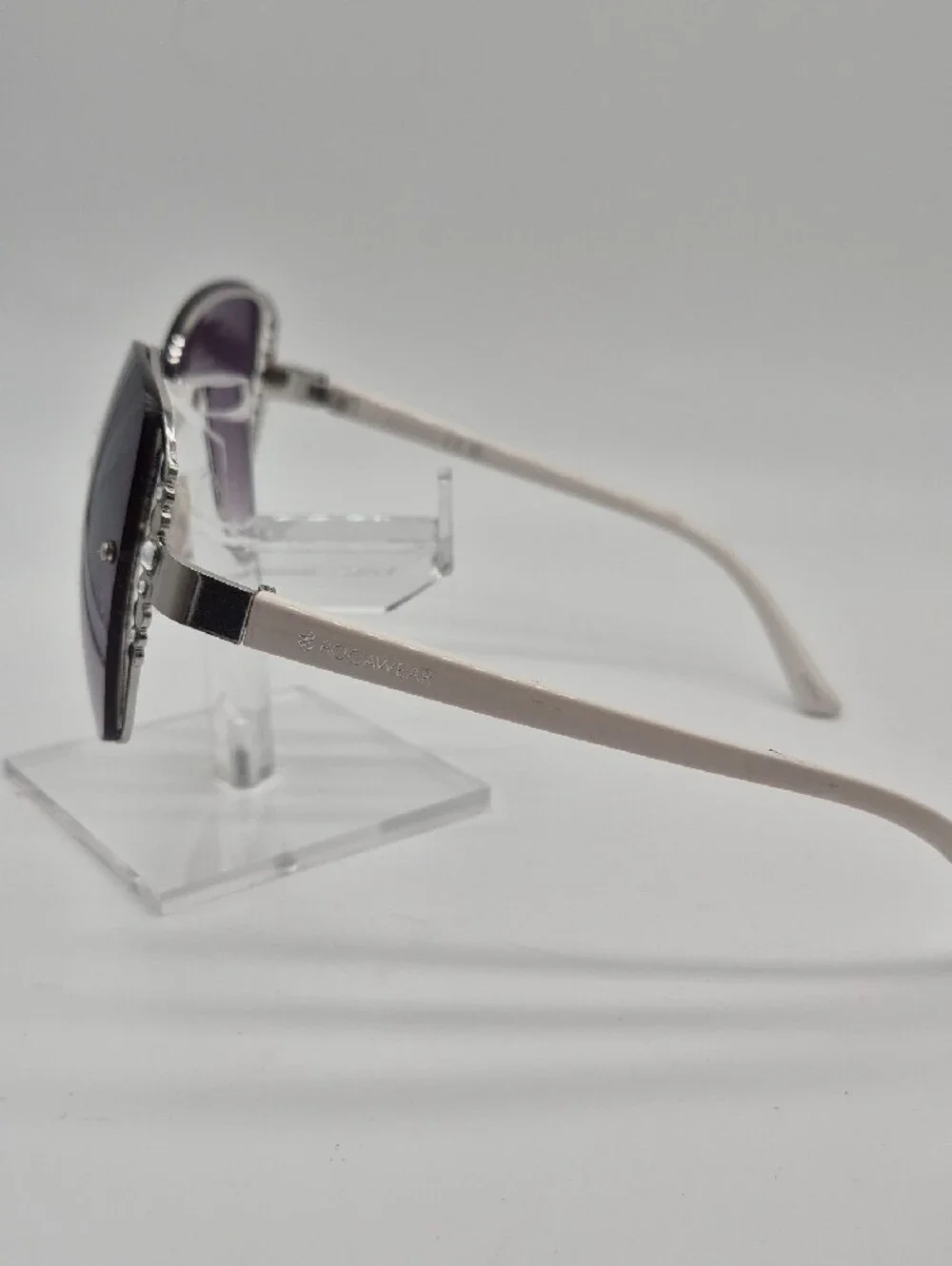 Rocawear Women’s Crystal-Accent Purple Gradient Sunglasses